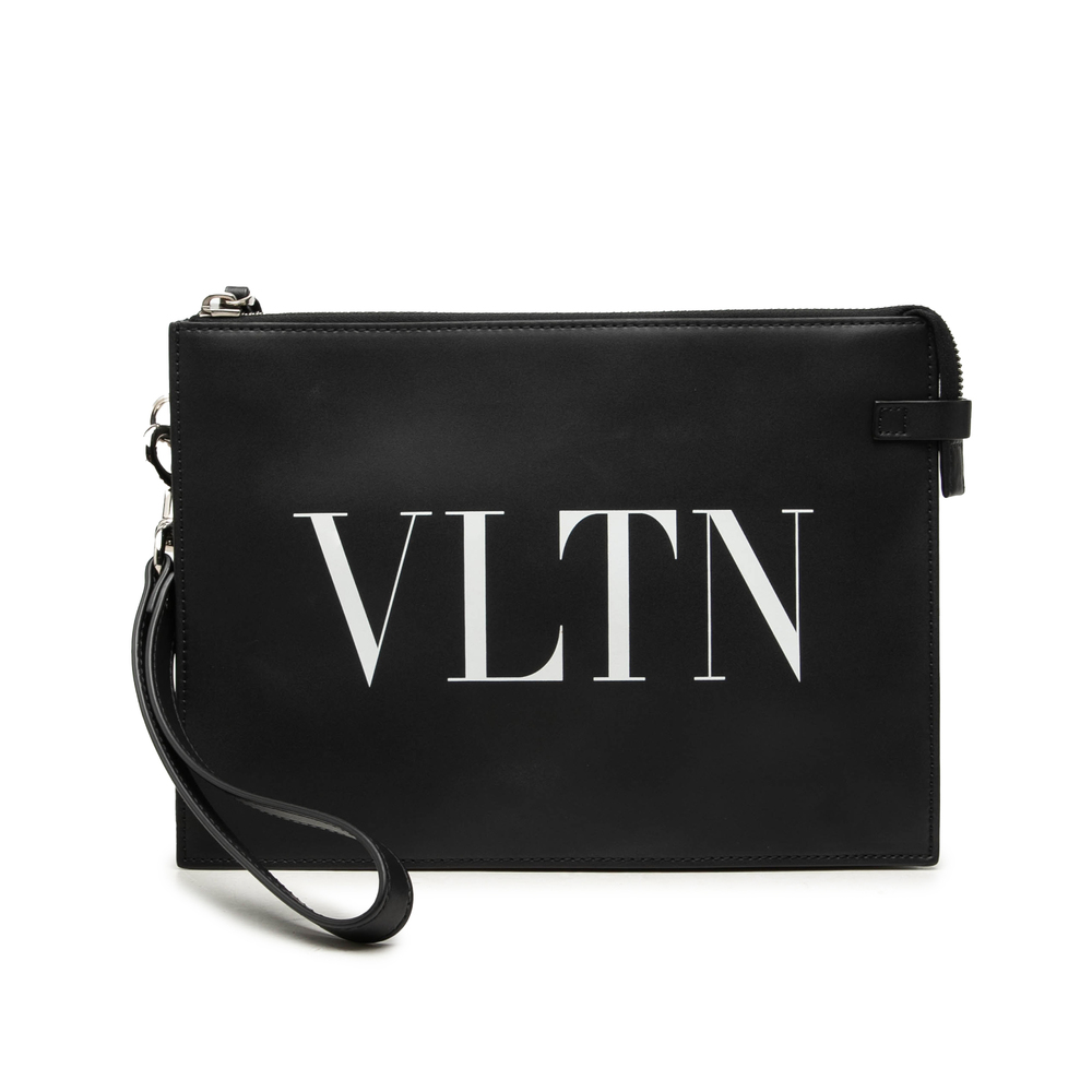 Pre-Loved Valentino Leather VLTN Clutch